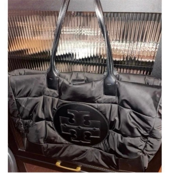 Tory Burch Black Puffer Tote - Picture 2 of 10